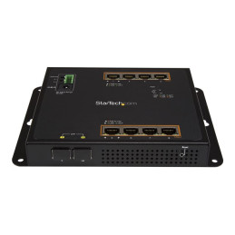 Fixation murale et accès en façade () - Commutateur - Géré - 8 x 10 - 100 - 1000 (PoE+) + 2 x SFP... (IES101GP2SFW)_2