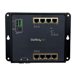 Fixation murale et accès en façade () - Commutateur - Géré - 8 x 10 - 100 - 1000 (PoE+) + 2 x SFP... (IES101GP2SFW)_3