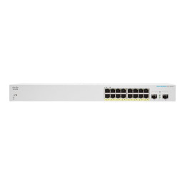 Commutateur - intelligent - 16 x 10 - 100 - 1000 (PoE+) + 2 x Gigabit SFP (liaison montante) ... (CBS220-16P-2G-EU)_2