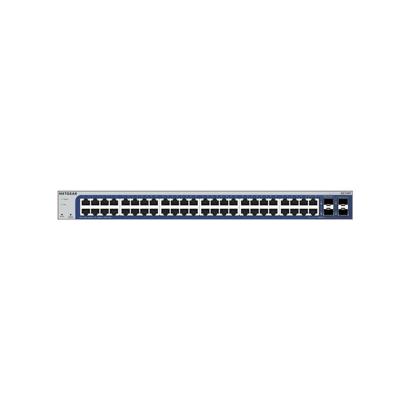 V6 - commutateur - L3 Lite - intelligent - 48 x 10 - 100 - 1000 + 2 x Gigabit SFP + 2 x SFP Giga... (GS748T-600EUS)_1