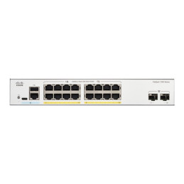 Commutateur - C3 - Géré - 16 x 10 - 100 - 1000 (PoE+) + 2 x Gigabit Ethernet SFP - Montable sur ... (C1300-16FP-2G)_2