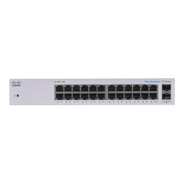 Commutateur - non géré - 24 x 10 - 100 - 1000 + 2 x SFP Gigabit combiné - Montable sur rack, de ... (CBS110-24T-EU)_2