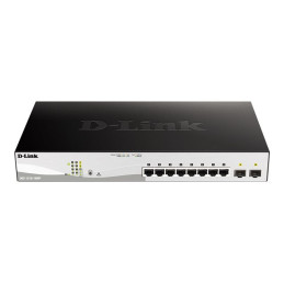 Commutateur - C2+ - intelligent - 8 x 10 - 100 - 1000 (PoE+) + 2 x Gigabit SFP - de bureau, Mo... (DGS-1210-10MP/E)_1