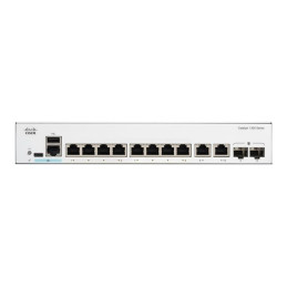Commutateur - C3 - Géré - 8 x 10 - 100 - 1000Base-T + 2 x combinaison Gigabit SFP - RJ-45 - Mont... (C1300-8T-E-2G)_2
