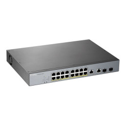 Commutateur - intelligent - 16 x 10 - 100 - 1000 (PoE+) + 2 x combo Gigabit Ethernet - SFP... (GS1350-18HP-EU0101F)_3