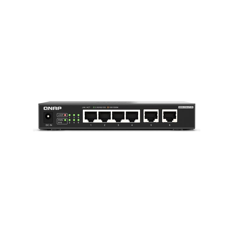 Commutateur - non géré - 4 x 100 - 1000 - 2.5G + 2 x 100 - 1000 - 2.5G - 5G - 10GBase-T - de bu... (QSW-2104-2T-R2)_1