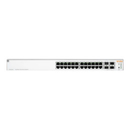 Commutateur - C3 - Géré - 24 x 10 - 100 - 1000 (PoE) + 4 x 1 Gigabit - 10 Gigabit SFP+ - Montable su... (JL684BABB)_1