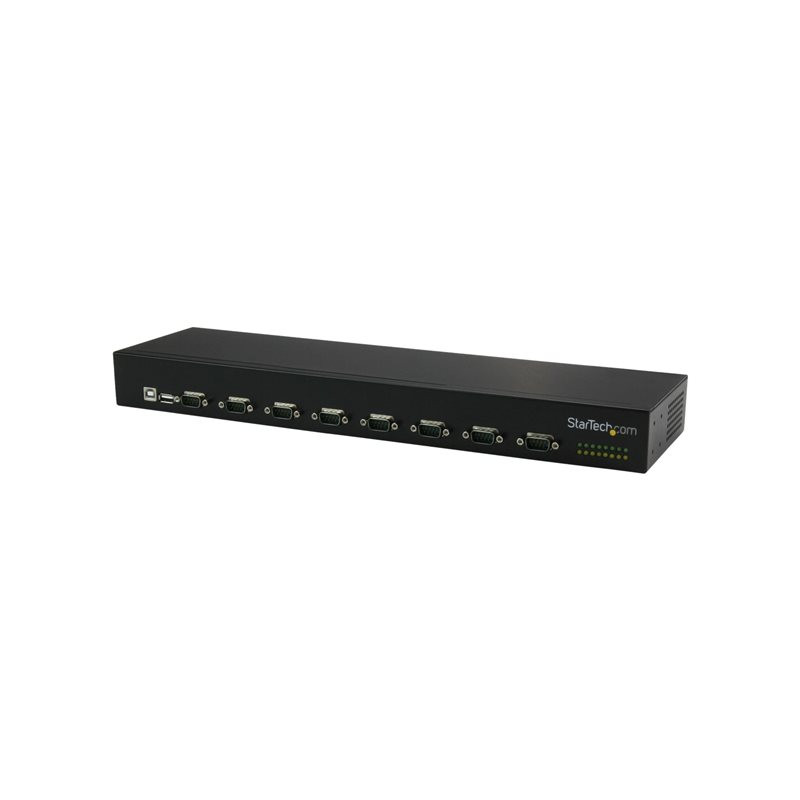 Adaptateur USB vers 8x DB9 RS232 à montage en rack avec installation en série - Adaptateur série ... (ICUSB23208FD)_1