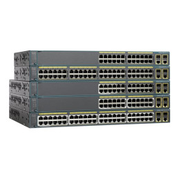 Commutateur - Géré - 48 x 10 - 100 (PoE) + 2 x SFP Gigabit combiné - Montable sur rack - Po... (WS-C2960+48PSTL-RF)_2