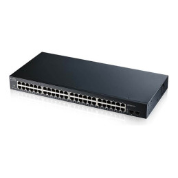 Commutateur - intelligent - 48 x 10 - 100 - 1000 + 2 x Gigabit SFP - de bureau, Montable sur... (GS1900-48-EU0102F)_1