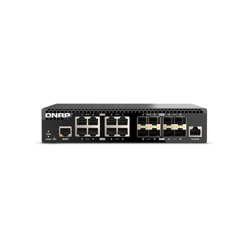 Commutateur - Géré - 8 x 100 - 1000 - 2.5G - 5G - 10GBase-T + 8 x Ethernet 10 Go SFP+ - Montab... (QSW-M3216R-8S8T)_1