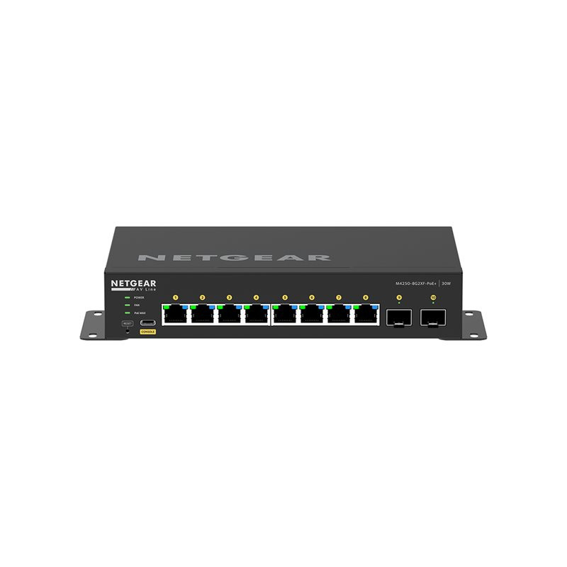 Commutateur - C3 - Géré - 8 x 10 - 100 - 1000 (8 PoE+) + 2 x 10 Gigabit SFP+ - flux d'air côt... (GSM4210PX-100EUS)_1
