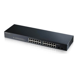 Commutateur - intelligent - 24 x 10 - 100 - 1000 + 2 x Gigabit SFP (liaison montante) - de b... (GS1900-24-EU0102F)_1