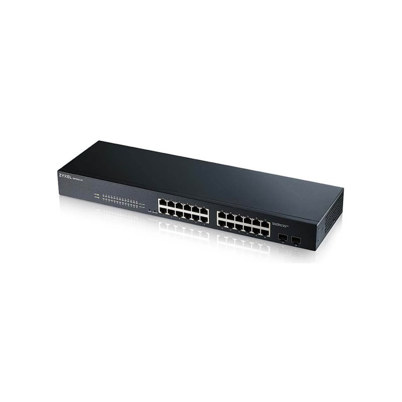 Commutateur - intelligent - 24 x 10 - 100 - 1000 + 2 x Gigabit SFP (liaison montante) - de b... (GS1900-24-EU0102F)_1