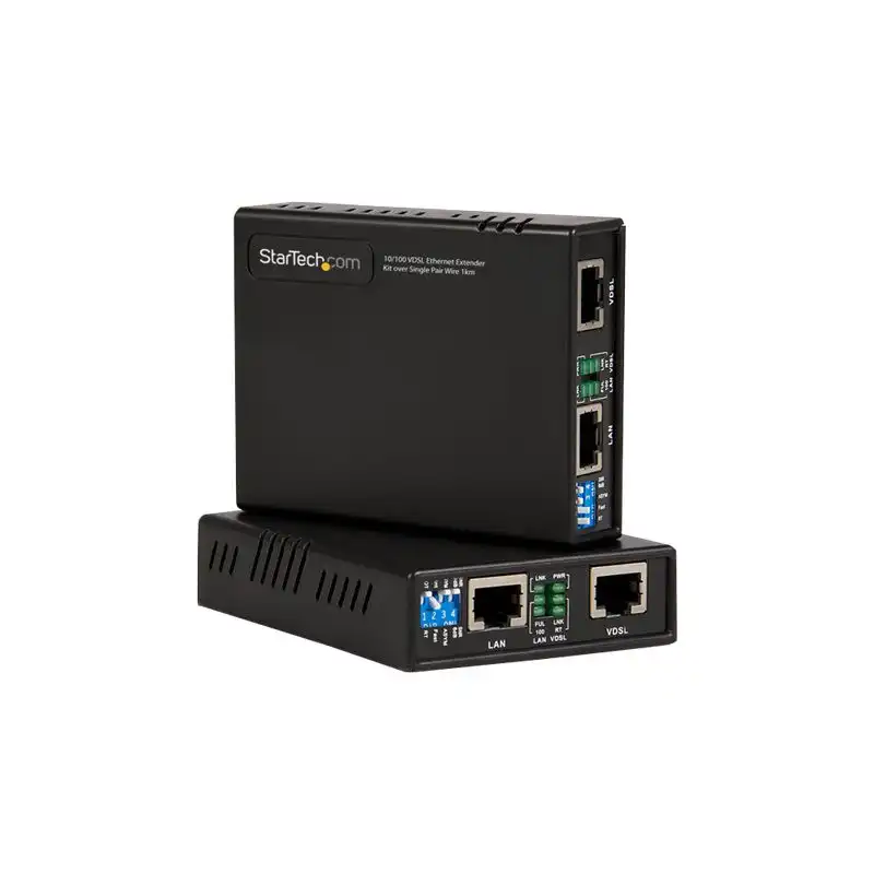 StarTech.com Kit prolongateur Ethernet VDSL2 sur câble à une paire - Ethernet extender 10 - 100 Mb - s... (110VDSLEXTEU)_1