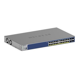 V3 - commutateur - L3 Lite - intelligent - 24 x 10 - 100 - 1000 (PoE+) + 4 x SFP+ - de bureau,... (GS728TXP-300EUS)_1