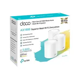 TP-Link Deco X20 - Système Wi-Fi (3 routeurs) - 1GbE - Wi-Fi 6 - Bi-bande (DECO X20(3-PACK))_4