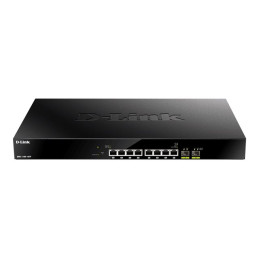 Commutateur - intelligent - 8 x 100 - 1000 - 2.5G (PoE+) + 2 x 10 Gigabit SFP+ - Montable sur ra... (DMS-1100-10TP)_1