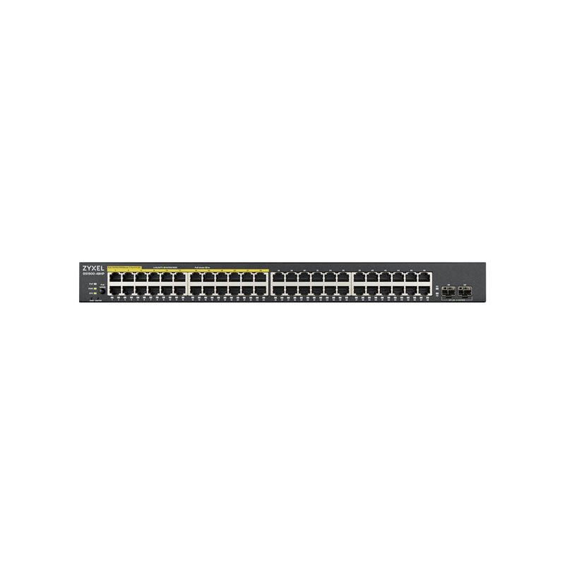 Commutateur - intelligent - 48 x 10 - 100 - 1000 (24 PoE+) + 2 x Gigabit SFP (liaison mon... (GS190048HPV2-EU0101F)_1