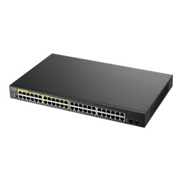 Commutateur - intelligent - 48 x 10 - 100 - 1000 (24 PoE+) + 2 x Gigabit SFP (liaison mon... (GS190048HPV2-EU0101F)_2