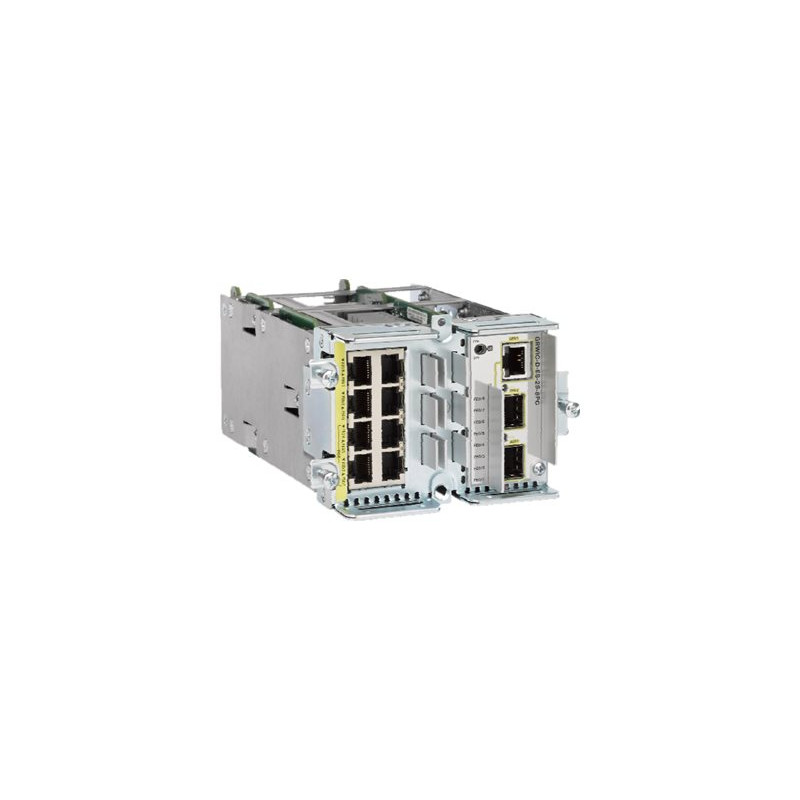 Commutateur - Géré - 8 x 10 - 100 + 1 x SFP Gigabit combiné + 1 x Gigabit SFP - Module enfi... (GRWIC-D-ES-2S-8PC)_1