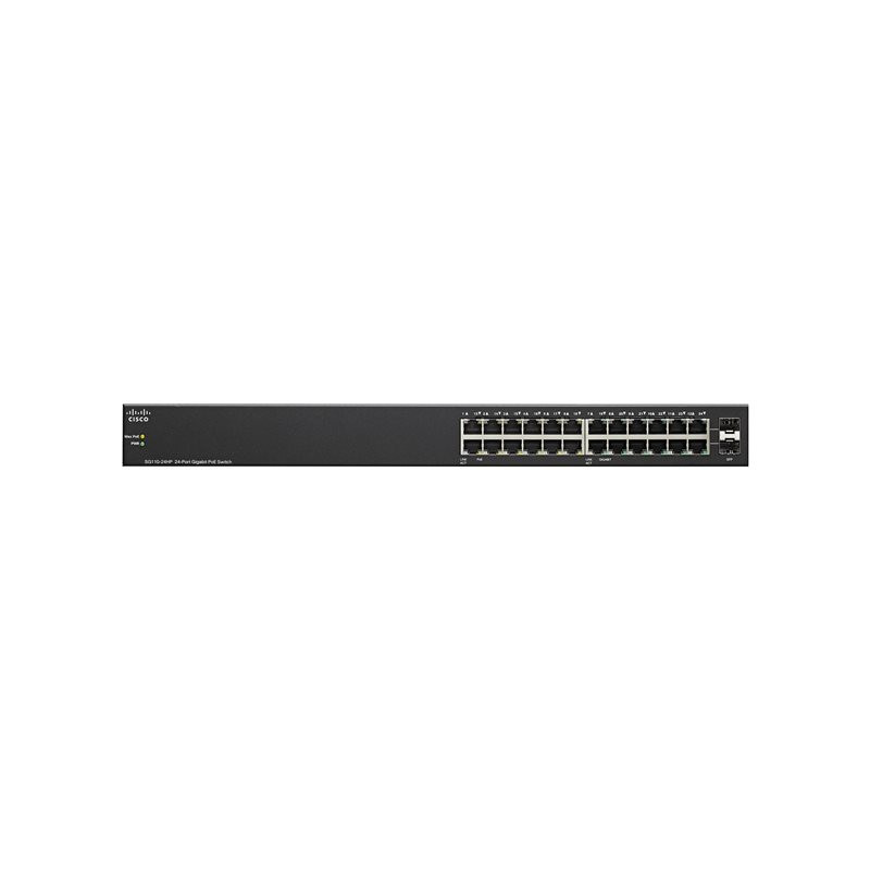 Commutateur - non géré - 22 x 10 - 100 - 1000 + 2 x SFP Gigabit combiné - Montable sur rack - r... (SG110-24-EU-RF)_1