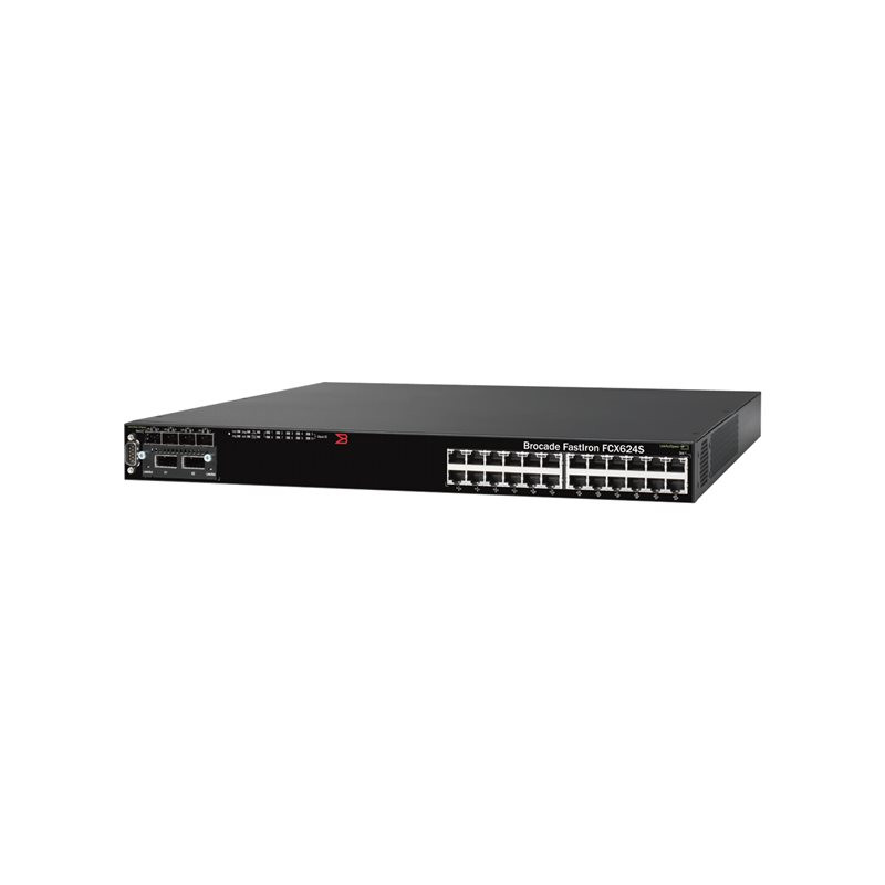 Commutateur - C3 - Géré - 24 x 10 - 100 - 1000 (PoE) + 4 x SFP partagé - Montable sur rack - PoE (FCX624S-HPOE)_1