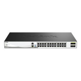 Commutateur - C3 - Géré - 24 x 100 - 1000 - 2.5G - 5G - 10GBase-T + 4 x 10 Gigabit - 25 Gigabit ... (DXS-3130-28/E)_1