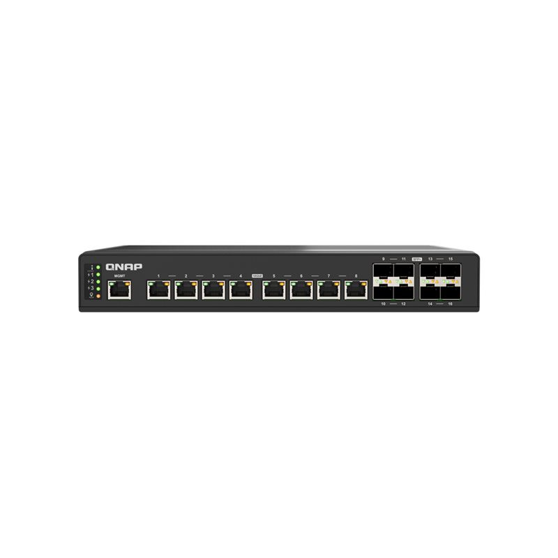 Commutateur - Géré - 8 x 10 Gigabit SFP+ + 8 x 100 - 1000 - 2.5G - 5G - 10GBase-T - Montable s... (QSW-IM3216-8S8T)_1