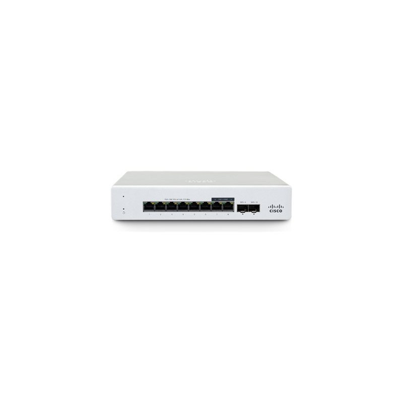 Commutateur - Géré - 6 x 10 - 100 - 1000Base-T + 2 x 2.5GBase-T + 2 x Ethernet 10 Go SFP+ - de bur... (MS130-8X-HW)_1