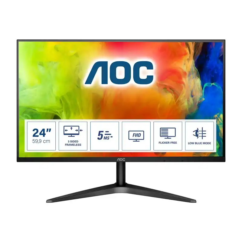 AOC - B1 Series - écran LED - 23.6" - 1920 x 1080 Full HD (1080p) @ 60 Hz - VA - 250 cd - m² - 3000:1 - 5 ms ... (24B1H)_1