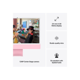 Tout-en-un M4 - RAM 24 Go - SSD 512 Go - Apple M4 10-core - Gigabit Ethernet, IEEE 802.11ax (Wi-Fi 6... (MD2U4FN/A)_6