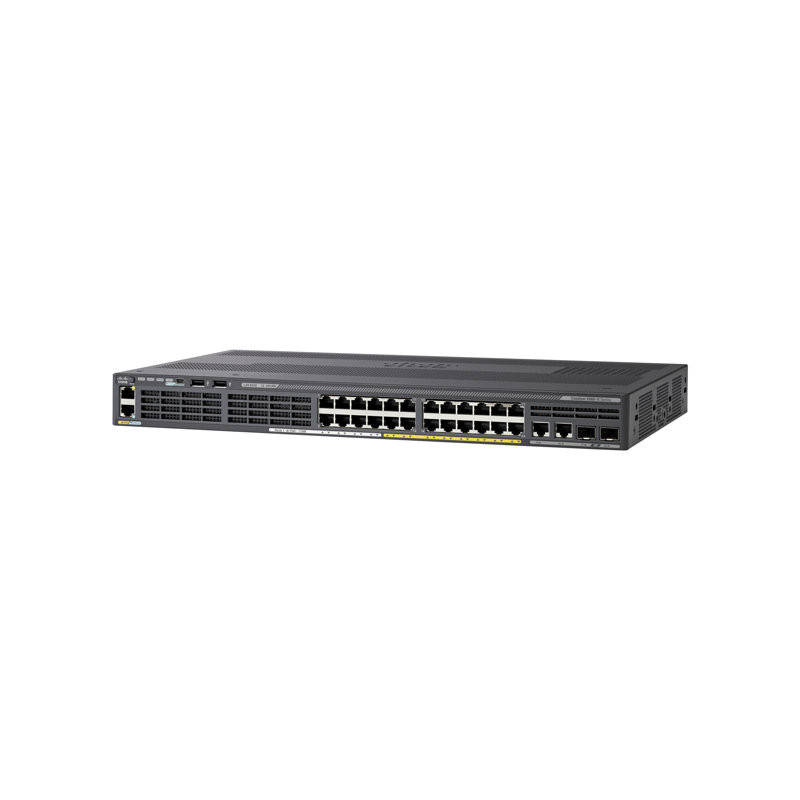 Commutateur - Géré - 24 x 10 - 100 - 1000 + 2 x Gigabit SFP - de bureau, Montable sur rack ... (WS-C2960X24TSLL-RF)_1