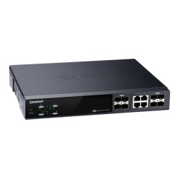 Commutateur - Géré - 4 x 10 Gigabit SFP+ + 4 x combo 10 Gigabit SFP+ - RJ-45 - de bureau, Montable... (QSW-M804-4C)_5