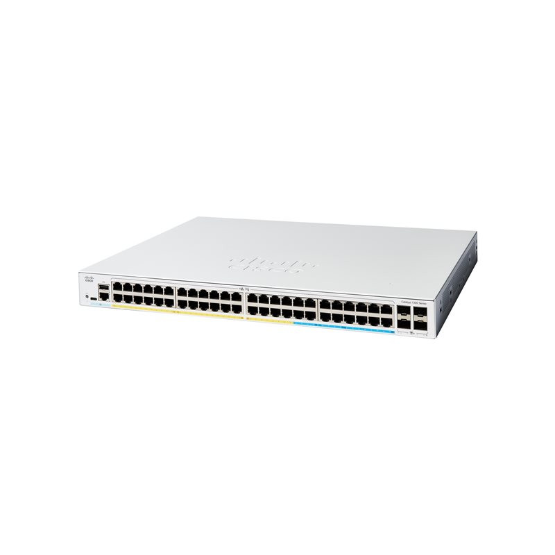 Commutateur - C3 - Géré - 48 x 10 - 100 - 1000 (PoE+) + 4 x 10 Gigabit SFP+ - Montable sur ra... (C1300-48FP-4X-RF)_1