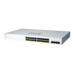 Commutateur - intelligent - 24 x 10 - 100 - 1000 (PoE+) + 4 x Gigabit SFP (liaison montante... (CBS220-24P-4GUK-RF)_1