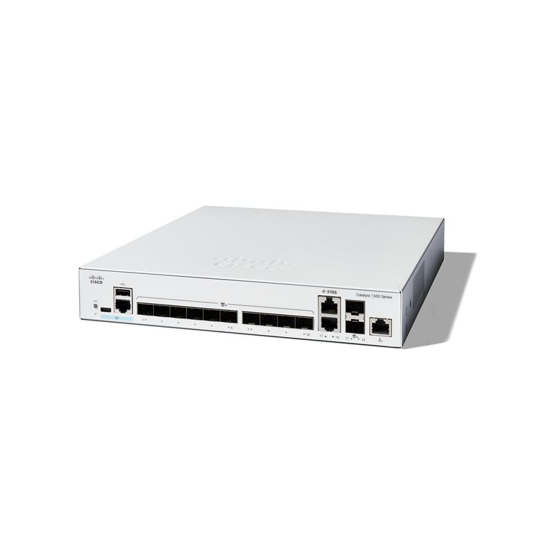 Commutateur - C3 - intelligent - 12 x 10GBase-X + 2 x combo 10 Gigabit SFP+ - RJ-45 - Montable s... (C1300-12XS-RF)_1