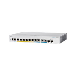 Commutateur - C3 - Géré - 6 x 10 - 100 - 1000 (PoE+) + 2 x 2.5GBase-T (PoE+) + 2 x combo 10... (CBS350-8MGP2XEU-RF)_1