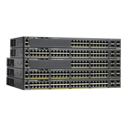 Commutateur - Géré - 48 x 10 - 100 - 1000 (PoE+) + 4 x Gigabit SFP - de bureau, Montable su... (WS-C2960X48FPSL-RF)_1