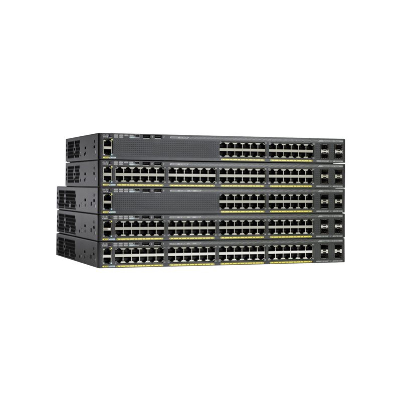 Commutateur - Géré - 48 x 10 - 100 - 1000 (PoE+) + 4 x Gigabit SFP - de bureau, Montable su... (WS-C2960X48FPSL-RF)_1