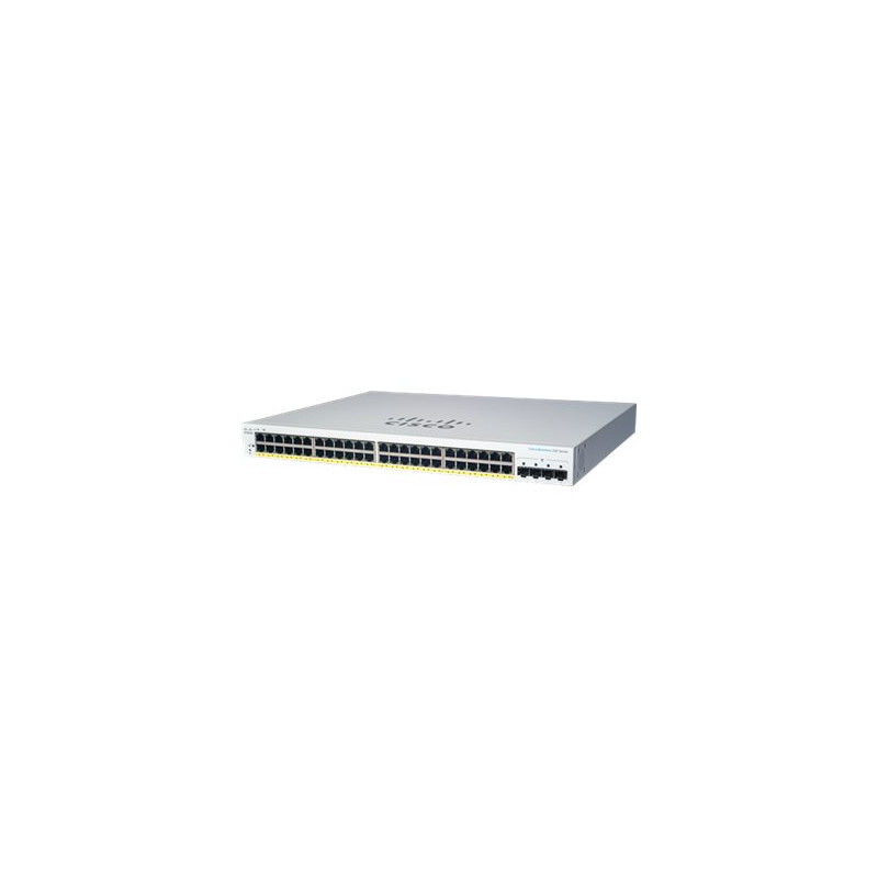 Commutateur - intelligent - 48 x 10 - 100 - 1000 (PoE+) + 4 x Gigabit SFP (liaison montante... (CBS220-48P-4GUK-RF)_1