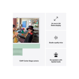 Tout-en-un M4 - RAM 16 Go - SSD 256 Go - Apple M4 8-core - IEEE 802.11ax (Wi-Fi 6E), Bluetooth 5.3 -... (MWUE3FN/A)_8