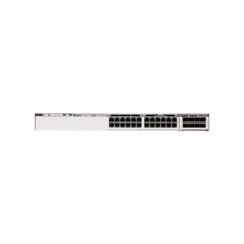 Commutateur - C3 - Géré - 24 x 10 - 100 - 1000 (PoE) - de bureau, Montable sur rack - PoE (720 W) (C9350-24P)_1