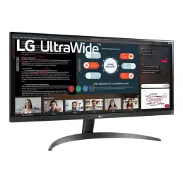 LG - Écran LED - 29" - 2560 x 1080 UWFHD @ 75 Hz - IPS - 250 cd - m² - 1000:1 - HDR10 - 5 ms - 2xHDMI (29WP500-B)_3