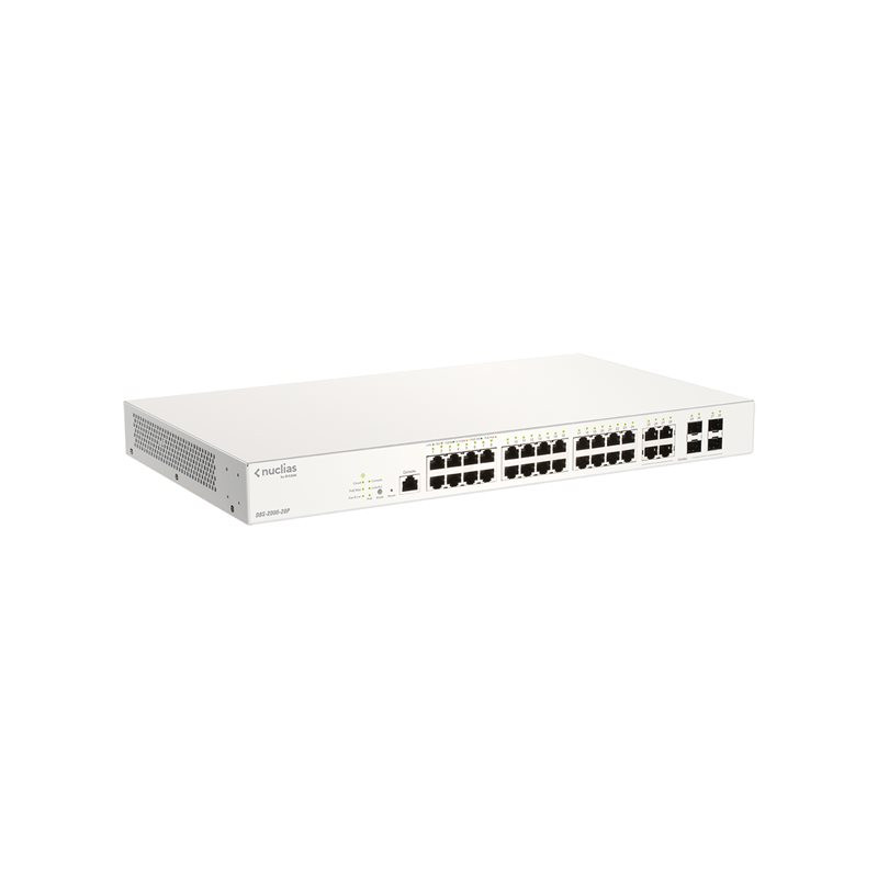 Commutateur - intelligent - 24 x 10 - 100 - 1000 (PoE+) + 4 x SFP Gigabit combiné - Montable su... (DBS-2000-28P/E)_1