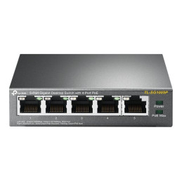 TP-LINK - 5-Port Gigabit Desktop Switch with 4-Port PoE, 5 Gigabit RJ45 ports including 4 PoE ports... (TL-SG1005P)_3