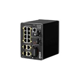 Commutateur - Géré - 16 x 10 - 100 + 2 x SFP Gigabit combiné - Montage sur rail DIN - PoE+ (IE-2000U-16TC-GP)_1