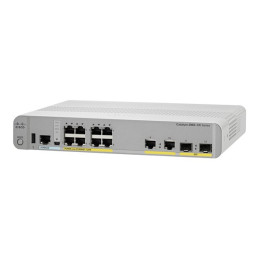 Commutateur - Géré - 8 x 10 - 100 - 1000 (PoE+) + 2 x SFP + 2 x 10 - 100 - 1000 - de bureau... (WS-C2960CX-8PCL-RF)_1