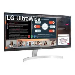 LG - Écran LED - 29" - 2560 x 1080 UWFHD @ 75 Hz - IPS - 250 cd - m² - 1000:1 - HDR10 - 5 ms - 2xHDMI, Di... (29WN600-W)_3