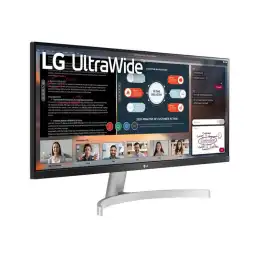 LG - Écran LED - 29" - 2560 x 1080 UWFHD @ 75 Hz - IPS - 250 cd - m² - 1000:1 - HDR10 - 5 ms - 2xHDMI, Di... (29WN600-W)_4